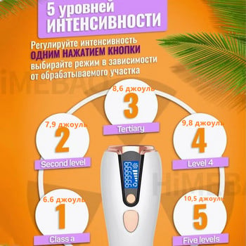 Laser Ipl Epilator Photoepilator Αποτριχωτική Αποτριχωτική Αποτρίχωση Οικιακή Χρήση 999900 Flash Μόνιμη Ανώδυνη Παλμική Laserowy Depiladora