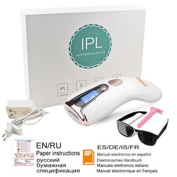 Laser Ipl Epilator Photoepilator Αποτριχωτική Αποτριχωτική Αποτρίχωση Οικιακή Χρήση 999900 Flash Μόνιμη Ανώδυνη Παλμική Laserowy Depiladora