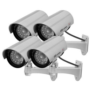 JOOAN Външна манекенна камера за наблюдение Безжична LED светлина Фалшива камера за домашно видеонаблюдение Симулирана видеонаблюдение