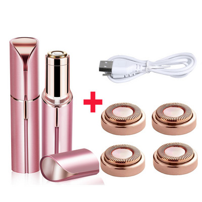 Epilátor na odstraňovanie chĺpkov na tvári, holiaci strojček na rúž, elektrický zastrihávač obočia, dámsky bezbolestný odstraňovač chĺpkov, mini holiaci strojček, epilátor pre ženy