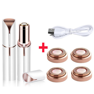 Epilátor na odstraňovanie chĺpkov na tvári, holiaci strojček na rúž, elektrický zastrihávač obočia, dámsky bezbolestný odstraňovač chĺpkov, mini holiaci strojček, epilátor pre ženy