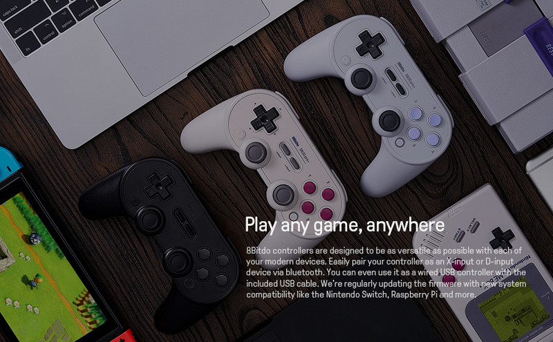 8bitdo SN30 PRO+ Joystick fără fir Bluetooth Controler de joc la distanță Gamepad pentru Windows/Android/macOS/Nintendo Switch