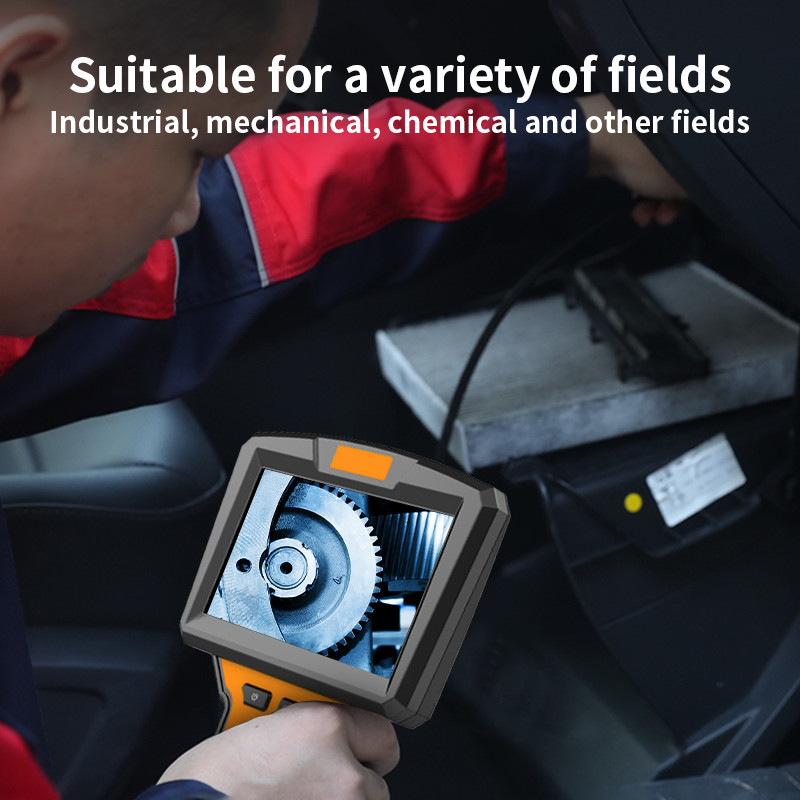 Inšpekčná kamera s dvojitým objektívom, 5" IPS LCD endoskopickou kamerou, 8 mm HD boroskopickou kamerou na kanalizáciu s LED svietidlom do auta