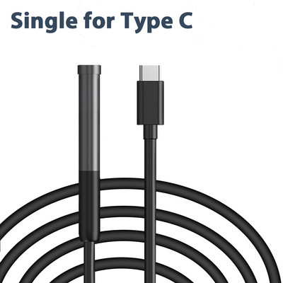 Camera endoscopică KERUI 2MP cu lentilă dublă WiFi 7,9 mm Mini cameră impermeabilă cu fir dur de inspecție a conductelor Boroscop pentru tip C IOS