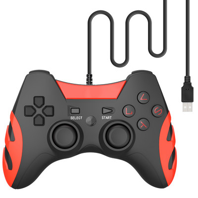 Data Frog Vibration Controller Vezetékes USB PC Joystick PC számítógéphez Laptop WinXP/Win7/Win8/Win10 USB játékvezérlőhöz