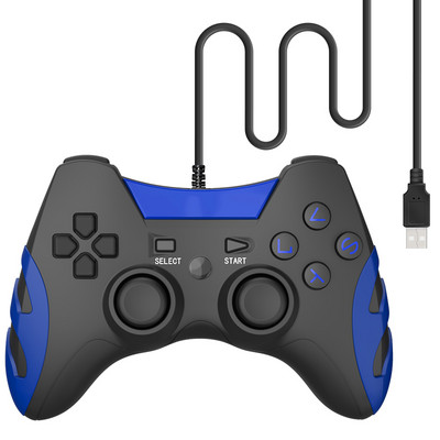 Data Frog Vibration Controller Vezetékes USB PC Joystick PC számítógéphez Laptop WinXP/Win7/Win8/Win10 USB játékvezérlőhöz