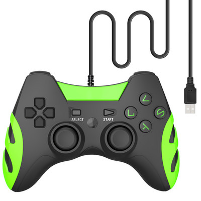 Data Frog Vibration Controller Vezetékes USB PC Joystick PC számítógéphez Laptop WinXP/Win7/Win8/Win10 USB játékvezérlőhöz