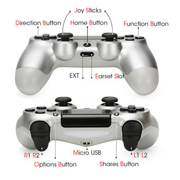 Джойстик за PS4 Безжичен Bluetooth-съвместим контролер За Sony Gamepad/Pro/Slim/PC/Ipad За PS4 контролер Вибрационен геймпад