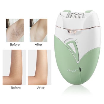 CkeyiN Woman Hair Remover Electric Epilator Γυναικείο μηχάνημα ξυρίσματος Ανώδυνο Αποτριχωτικό Επαναφορτιζόμενο ξυραφάκι μπικίνι ποδιών με φως