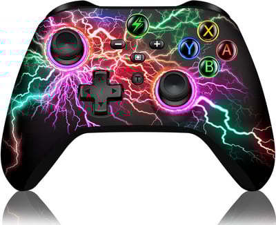 Controler fără fir RGB pentru Nintendo Switch/Switch OLED/Switch Lite/Android/IOS cu taste programabile Gamepad cu fir pentru PC