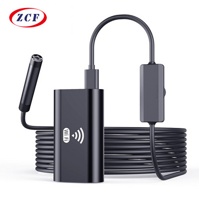 WIFI endoszkóp kamera 8 mm-es objektív HD720P vezeték nélküli endoszkópos lefolyócső motor vizsgálat borescope LED vízálló okostelefonokhoz