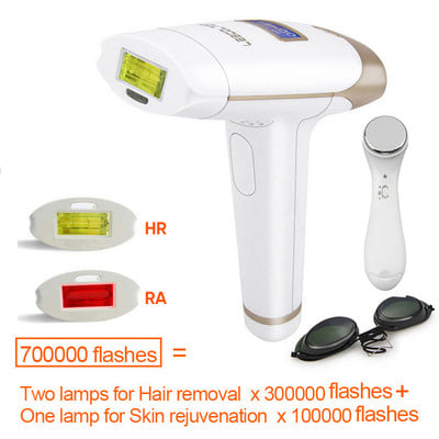 Lescolton IPL Laser Epilator 1300000 Pulses Αποτρίχωση LCD Οθόνη T009i Μόνιμη κουρευτική μηχανή μπικίνι Electric depilador