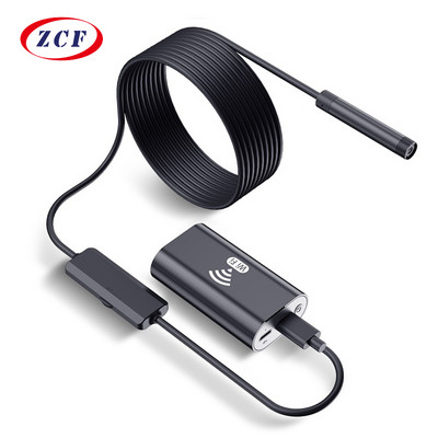 Wifi ендоскопска камера 8 мм мини обектив HD720P USB дренажна тръба Бороскоп LED инспекция на двигателя Водоустойчив за Iphone Android Phone PC