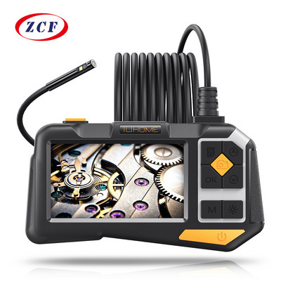 4,5” IPS képernyős ipari endoszkóp, 8 mm/5,5 mm/3,9 mm, kétlencsés kamerás, autóellenőrző boreszkóp HD1080P 9 LED vízálló