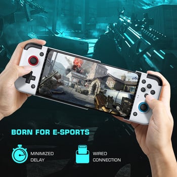 GameSir X2 Нова версия Type-C Lightning Gamepad Pubg Mobile Controller Telescopic No Delay Cloud Game за Android iPhone iOS