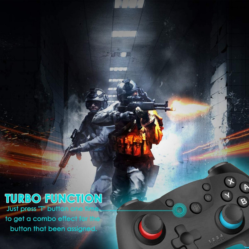 [Versiune actualizată 2022] Controller wireless Bluetooth compatibil Nintendo Switch Pro Gamepad compatibil Nintendo Game Joystick