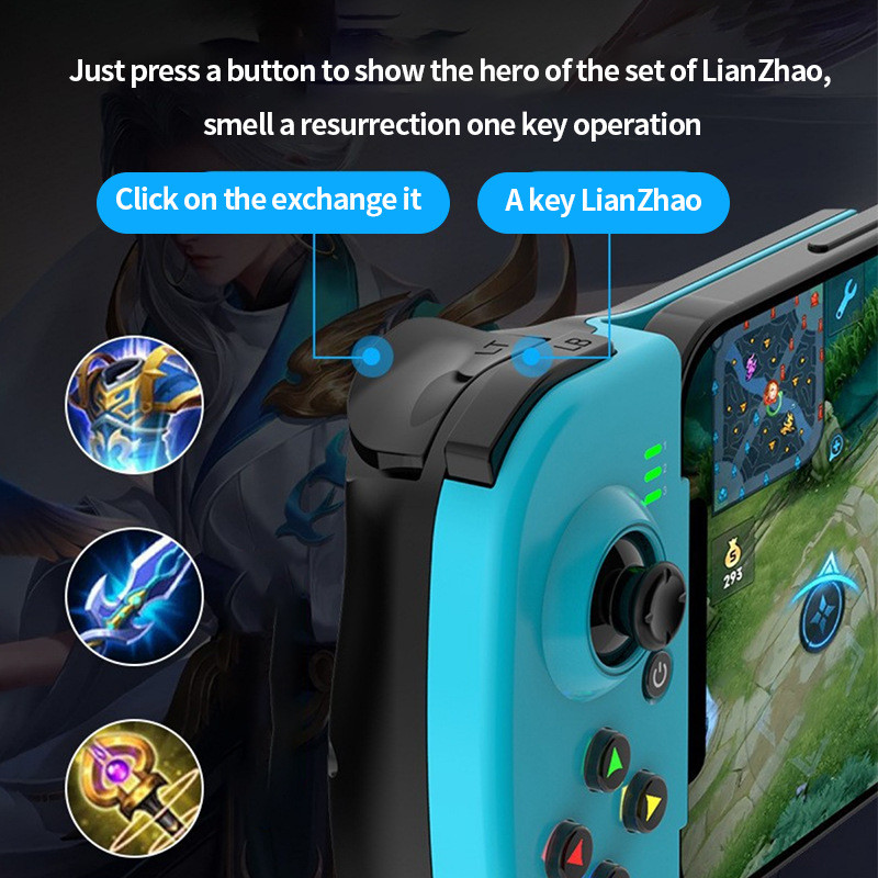 Gamepad Android Apple Eat Chicken Stretch vezeték nélküli Bluetooth telefon, amely közvetlenül kapcsolódik a játékvezérlőhöz