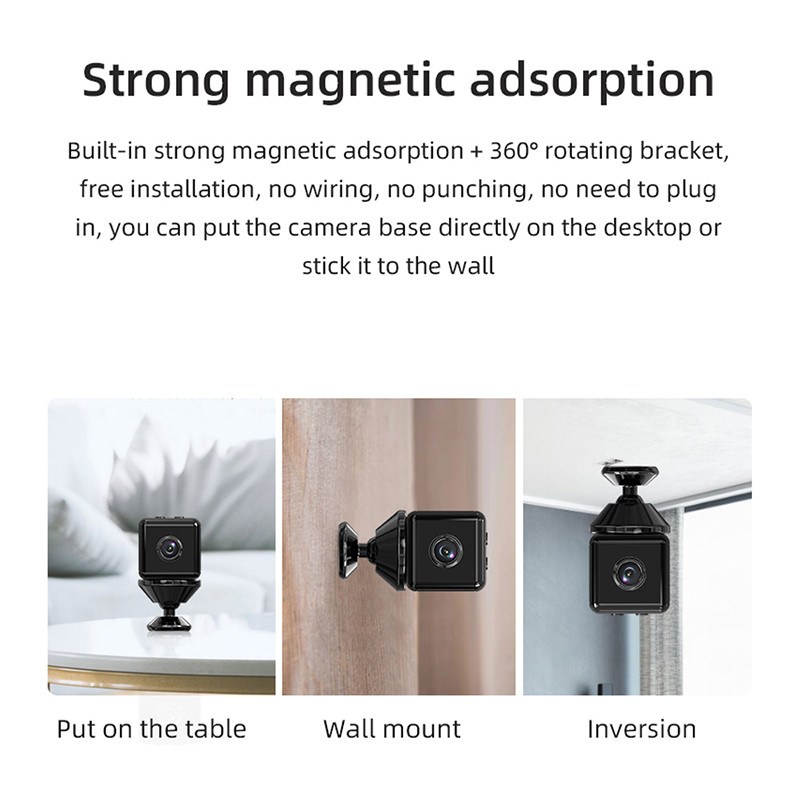 2023 F9 HD WiFi juhtmeta minikaamerad turvavõrgu valvekaamerad öönägemissagedussalvesti kodukaamera/TF-kaart