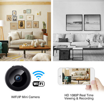 Μίνι κάμερα A9 Κάμερα Wifi Κάμερα 1080P HD IP Κάμερα Νυχτερινής όρασης Μίνι βιντεοκάμερες Home Video Κάμερες επιτήρησης ασφαλείας με 64G