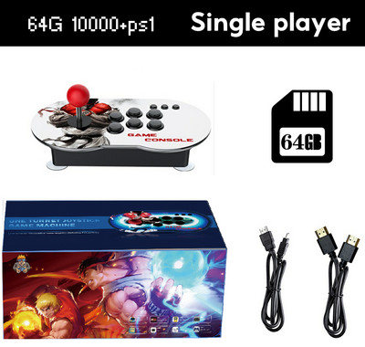 Videospēļu konsoles Dual Joystick Gameconsole 15000+ Classic Games Atbalsts 4 Player Familygame Game Stick ar PS1/GB/CPS/SFC/FC