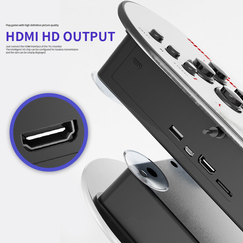 Videospēļu konsoles Dual Joystick Gameconsole 15000+ Classic Games Atbalsts 4 Player Familygame Game Stick ar PS1/GB/CPS/SFC/FC