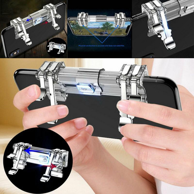 Gaming Trigger Mobile Phone For PUBG Gun Game Fire Button Handle Joystick For L1R1 Shooter Game Controller For Phone IOS Android