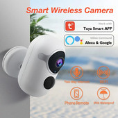 Tuya Wifi kamera 2MP baterija vanjski solarni CCTV noćni vid Sigurnosni nadzor IP66 vodootporna kamera Radite s Alexa Google