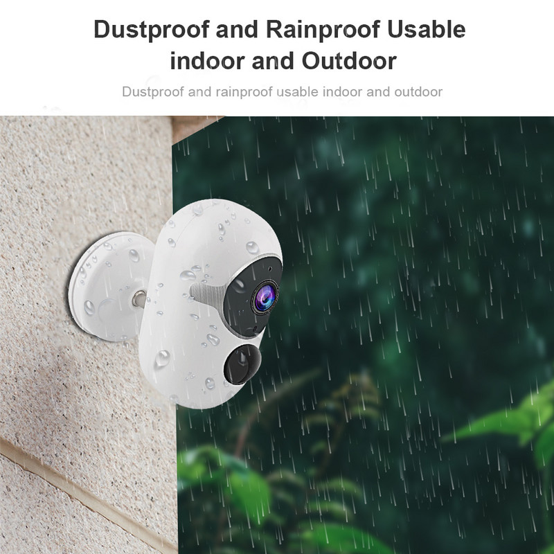 Tuya Wifi kamera 2MP baterija vanjski solarni CCTV noćni vid Sigurnosni nadzor IP66 vodootporna kamera Radite s Alexa Google