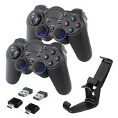2.4G Wireless Gamepad Joystick Game Controller Joypad pentru PS3 PC Android Windows Raspberry Pi 4 Suport opțional pentru telefon inteligent