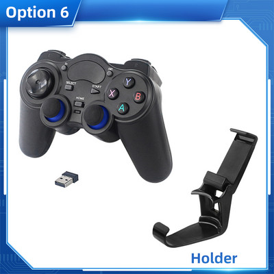 2.4G Wireless Gamepad Joystick Game Controller Joypad pentru PS3 PC Android Windows Raspberry Pi 4 Suport opțional pentru telefon inteligent