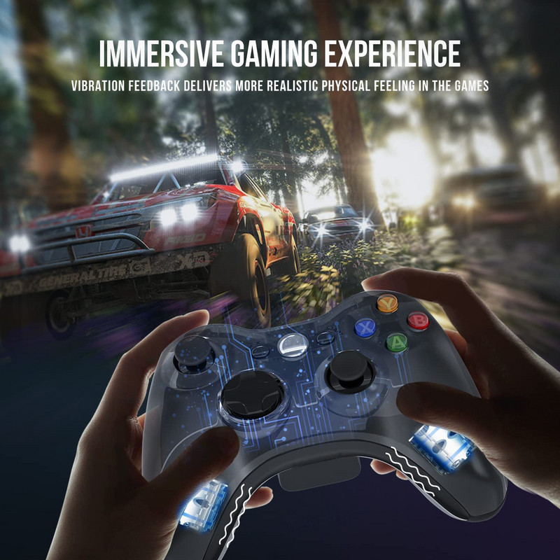 Bežični kontroler kompatibilan za Xbox 360,2.4GHZ Game Controller Gamepad Joystick za Xbox & Slim 360 PC Windows 7,8,10 poklon