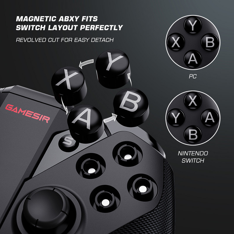 GameSir G4 Pro Bluetooth Switch Ελεγκτής παιχνιδιών Ασύρματο Gamepad για Nintendo Switch / Android / iPhone / PC Magnetic ABXY