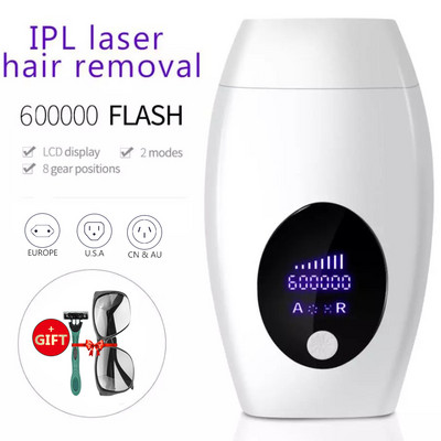 IPL Laser Hair Removal Machine 600000 Flash Epilator Professional Laser Women`s Painless Hair Removal Machine Depilador a Laser