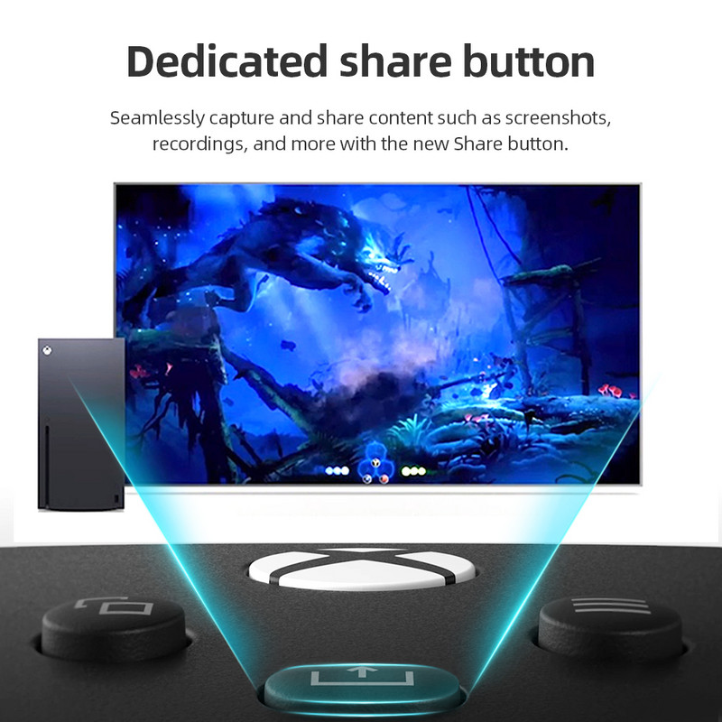 Microsoft Xbox Core bezvadu kontrolieris oglekļa melnbalts zils sarkans Xbox Series X Xbox Series S Xbox One kontrolierim