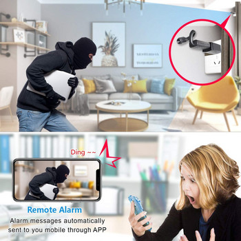 W11 Аудио домашна охранителна камера за наблюдение с дистанционно управление Видеокамери 1080P безжична WiFi 120 градуса мини монитор с аларма