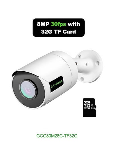G.Craftsman 4K 30FPS POE Cameră IP Audio 2.8mm Lentilă 5MP RTMP SONY Supraveghere Securitate CCTV Video Impermeabil IR Viziune de noapte