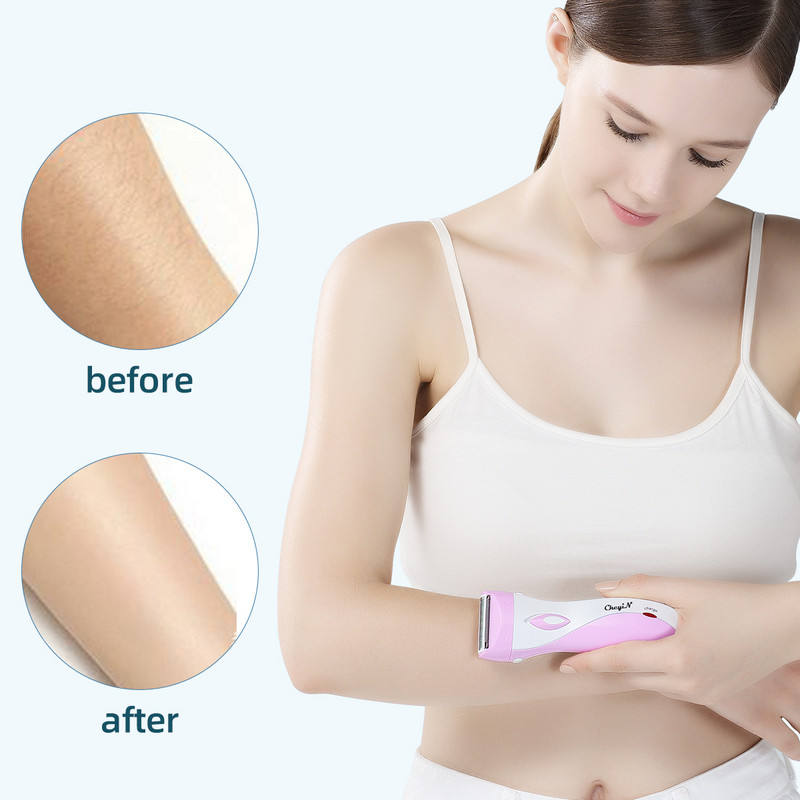 CkeyiN Electric Epilator Γυναικείο μπικίνι πόδι μασχάλη σώματος Αποτρίχωση Πολυλειτουργική επαναφορτιζόμενη κουρευτική μηχανή προσώπου για γυναίκες