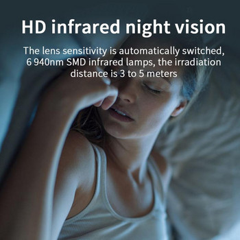 Κάμερα 1080P HD Mini IP WIFI με μικρόφωνο κάμερα ανίχνευσης κίνησης Ασύρματο DVR οικιακής ασφάλειας Μικρή κάμερα νυχτερινής όρασης