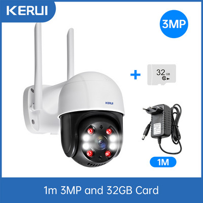 KERUI Vanjska vodootporna bežična 3MP 5MP WiFi IP kamera kupolasta 4X PTZ kamera s digitalnim zumom Kućna sigurnost CCTV video nadzor