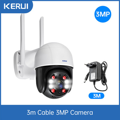 KERUI Vanjska vodootporna bežična 3MP 5MP WiFi IP kamera kupolasta 4X PTZ kamera s digitalnim zumom Kućna sigurnost CCTV video nadzor