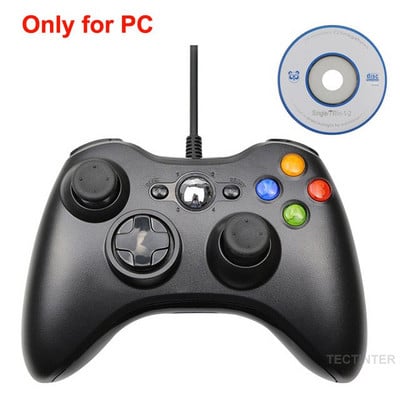 Ενσύρματο χειριστήριο USB Joypad για υπολογιστή συστήματος Microsoft Windows Gamepad για υπολογιστή Win 7 / 8/10 Joystick για Xbox 360 Joypad