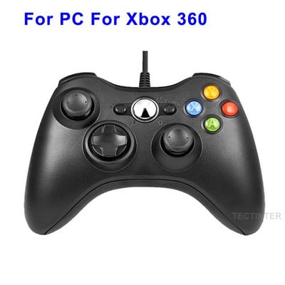 Ενσύρματο χειριστήριο USB Joypad για υπολογιστή συστήματος Microsoft Windows Gamepad για υπολογιστή Win 7 / 8/10 Joystick για Xbox 360 Joypad