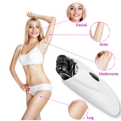 Мини преносимо електрическо устройство за издърпване на пинсети Женски епилатор за премахване на косми ABS тример за лице Депилация за женско тяло Инструмент за красота