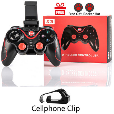 BYSL X3 Controler de joc Bluetooth fără fir pentru PC Telefon mobil TV BOX Computer Tabletă Joystick Gamepad Joypad Suport Cadou băiat