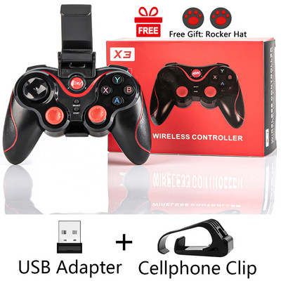 BYSL X3 Controler de joc Bluetooth fără fir pentru PC Telefon mobil TV BOX Computer Tabletă Joystick Gamepad Joypad Suport Cadou băiat