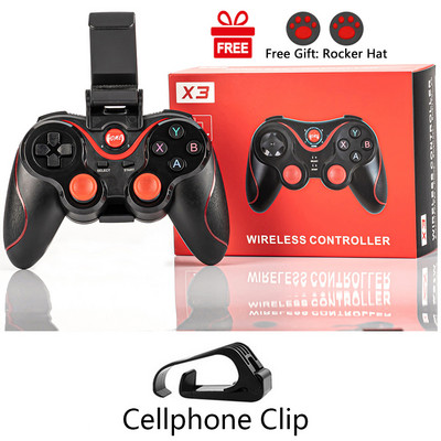 BYSL X3 Controler de joc Bluetooth fără fir pentru PC Telefon mobil TV BOX Computer Tabletă Joystick Gamepad Joypad Suport Cadou băiat