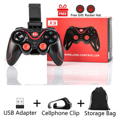 BYSL X3 Controler de joc Bluetooth fără fir pentru PC Telefon mobil TV BOX Computer Tabletă Joystick Gamepad Joypad Suport Cadou băiat