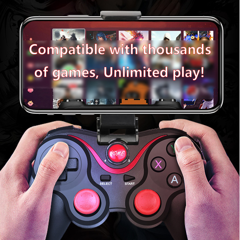 BYSL X3 Controler de joc Bluetooth fără fir pentru PC Telefon mobil TV BOX Computer Tabletă Joystick Gamepad Joypad Suport Cadou băiat