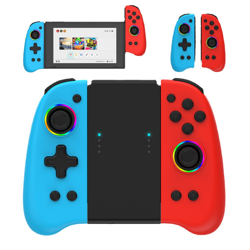 Za Switch Joy-pad kontroler NS bežični gamepad s Wake Up sa raznobojnim svjetlima Ručka za igre za Nintendo Switch dodatke