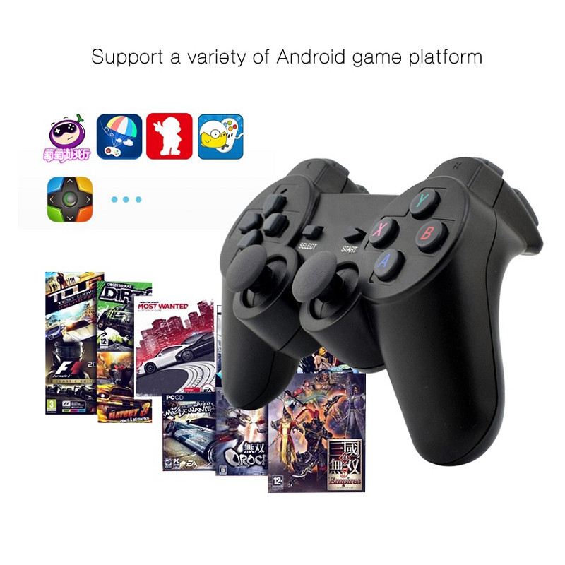 DATA FROG 2 hráči 2.4G bezdrôtový herný ovládač Gamepad pre Android smartfón Joystick pre PC Joystick s OTG prevodníkom